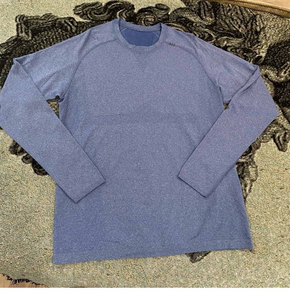 Blue Lululemon Long Sleeve Shirt